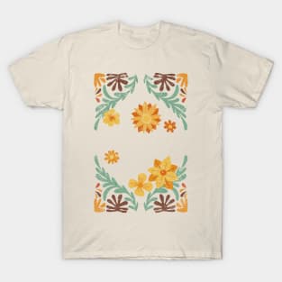 Boho Retro Flowers T-Shirt